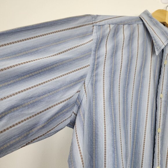 Vintage Lucky Brand Mens L Dungarees America Western Casual Collard Button Up - Picture 3 of 13